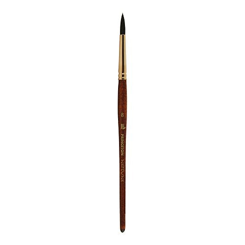Princeton Artist Brush, Neptune Series 4750, Synthetic Squirrel Watercolor Paint Brush, Round, Size 8 - size: Size 8