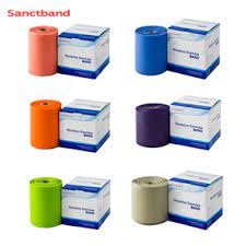 Product of Malaysia Sanctband Level 1 Extra-Light Peach 50 Yards Resistance Exercise Bands Physical Therapy for Strength Training Yoga Pilates Stretching, Stretch Elastic Band Different Strengths