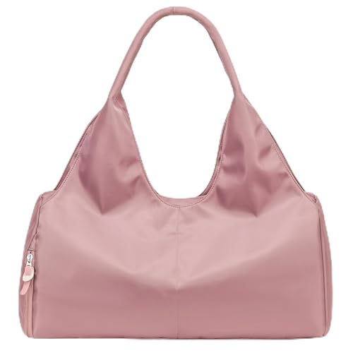 Forestfish Gym Bag For Women With Shoes Compartment & Wet Dry | Compact & Lightweight, Water Resistant, Use as Yoga bag, Pilates bag, Duffel bag - color: Pink