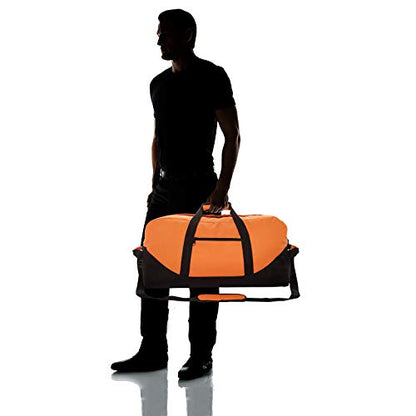 DALIX 25" Big Adventure Large Gym Sports Duffle Bag (Black Grey Navy Blue Red Camo) - color: Orange