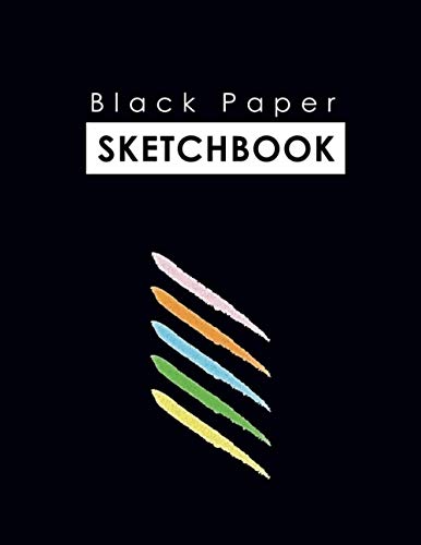 Black paper Sketchbook: 8.5 x 11 Large Black paper Sketch book For Doodling & Drawing With Chalk Marker | Dark Paper For Chalk Marker, Glitter, ... Sketchbooks & Notebooks | Gel Pen Paper)