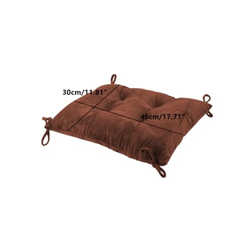 Square Pillows Seating, Thick Meditation Floor Pillow,Flexible Large Pillows Seating,2PCS Color Chair Pads Cushions,Square Floor Pillows for Game Yoga Tan, 30 * 45cm/11.81 * 17.71" - color: Tan, size: 30*45cm/11.81*17.71"
