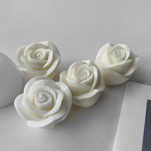 Resin Mold Clay Mold Jewelry Resin Casting Mold Candle Making Molds Craft Supplies 3D Mold Silicone Mold for Resin Casting Mold (jx-flower-2-pack-x4) - color: jx-flower-2-pack-x4