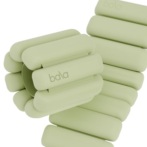 Bala Bangles Wrist & Ankle Weights for Women & Men, Home Gym Equipment | Adjustable Weighted Bands for Arm & Legs Workouts - Pilates, Yoga, Walking, Barre, & Strength Training Exercise - color: Sage, size: 2 LB