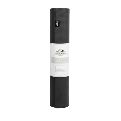 Mount Adams Vista Yoga Mat, 72"x24"x6mm Thick - color: Black - 24 Inches