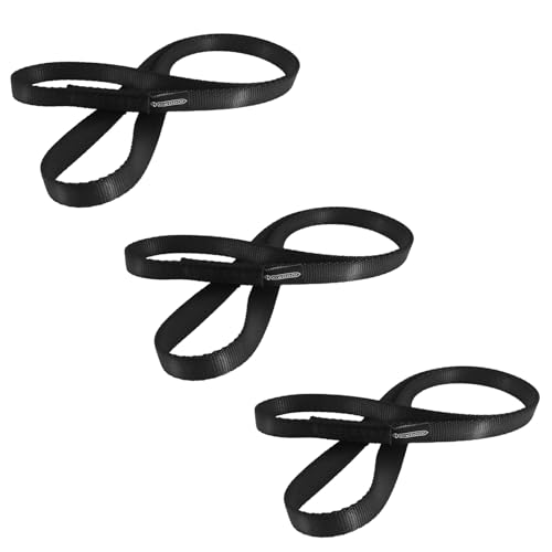 NewDoar 16mm Climbing Sling UIAA CE Certified,23KN EN566 Certified,Climbing Utility Cord Rock Climbing,Creating Anchors System,Rappelling Gear,Perfect for Tree Work - color: Black, size: 71"/180cm/3pcs