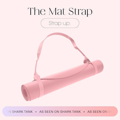 Bala Yoga Mat Straps for Carrying, Lightweight Yoga Mat Sling Holder - color: Blush