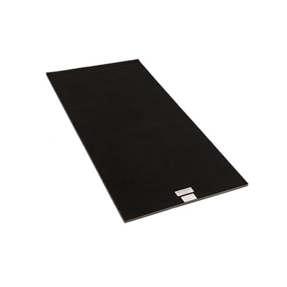 Dollamur 5'x10'x1-3/8" Gymnastics Mat, Carpeted Mat for Tumbling and Cheerleading, FLEXI-Roll® - color: Black