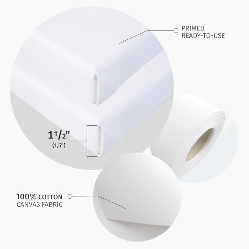 Value Pack of 1 Stretched Canvas 33x33 inch, 1-1/2 (1.5) inch deep for Your Paintings/Artwork/Wall Art/Wall Decor (Pack of 1 Canvas, 33 x 33 inch, Square) - size: 33 x 33 inch, style: Pack of 1