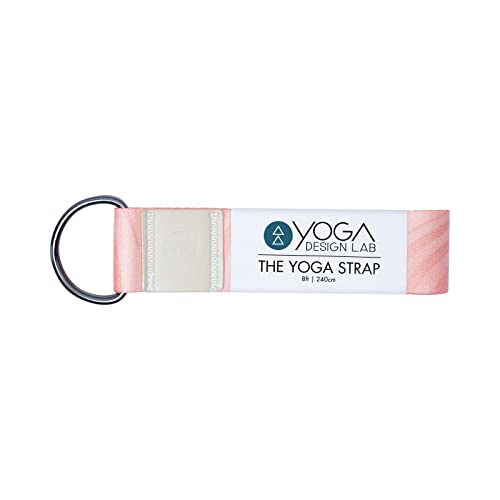 yogadesignlab | The Yoga Strap | Luxurious, Extra Long, Super Soft, Eco Printed | Studio Quality, Adjustable | Safely Stretch Further and Hold Longer | 8 ft Long - color: Coral, size: 8ft