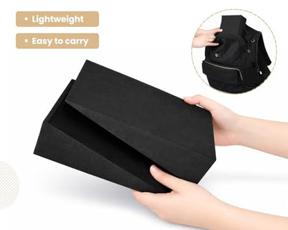 2Pcs Heel Elevated Squat Wedge 15° Incline Workout Wedge for Squats 9.7''x5.9''x2.6'' Foot Wedges for Exercise,Calf Stretching and Physical Therapy (Fit US 6–6.5 Women)