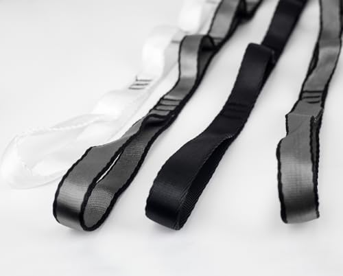 10PCS Nylon Daisy Chain Straps 23 KN for Aerial Yoga Hammock Swing Adjustable Aerial Silk Extender Hanging Rope for Aerial Yoga Belts 3.6FT 5.9FT Long