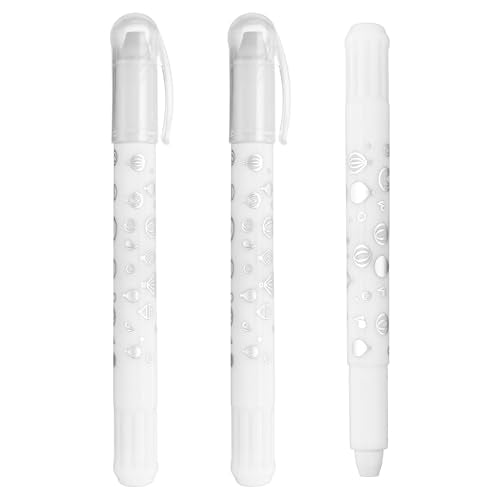 PATIKIL Gel Crayons, 3PCS Watercolor Crayons Silky Water Soluble Twist Bulk for Artists Coloring Drawing Painting, White Crayon - color: White