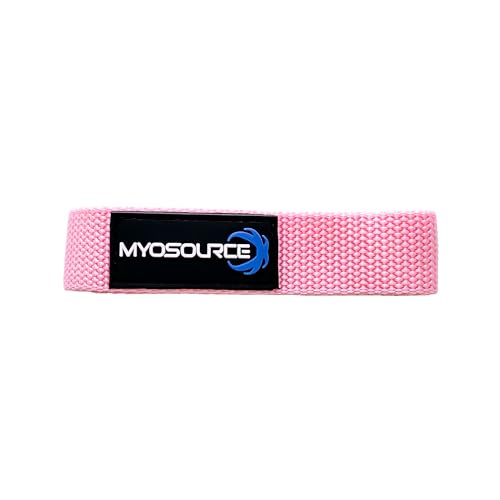 Myosource Kinetic Bands Cheerleading Flexibility Stunt Strap - Improve Stretching and Stunts for Cheer Dance Gymnastics & Physical Therapy – Stocking Stuffers Present for Kids Girls Adults - 12 Colors - color: Blush