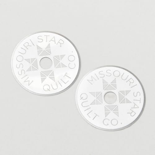 Missouri Star Universal Rotary Cutter Blades 28mm, 2 Pack | Super Sharp Replacement Blades, Fits All Rotary Cutter Handles | Fabric Trimmer Refill for Quilting and Sewing Projects - color: 28mm Rotary Replacement Blades