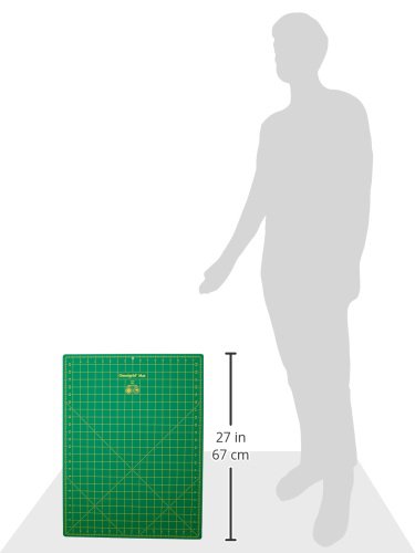 Omnigrid 24WG Gridded Mat, 18 x 24-Inch,green | Precision Fabric Cutting Mat with Durable Surface for Quilting, Sewing & Crafts - size: 24.8"L x 18.8"W