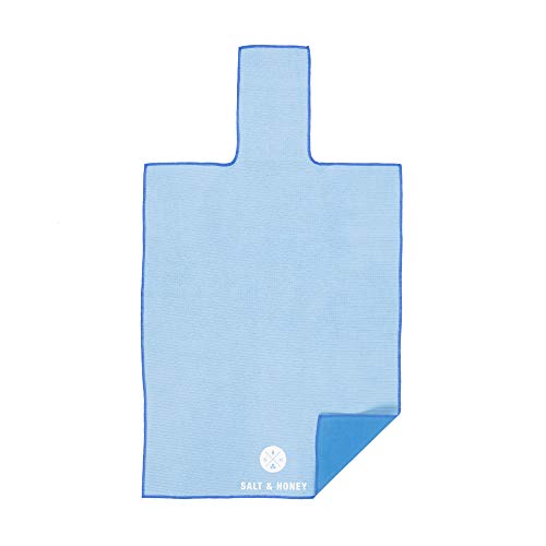 Salt & Honey Non-Slip Pilates Reformer Mat Towel - color: Blue