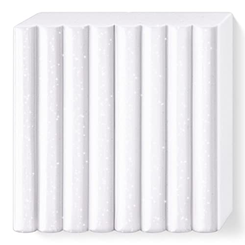 STAEDTLER 8010-002 FIMO Effect Oven-Hardening Polymer Modelling Clay - Galaxy White (57g) - color: Galaxy White, size: 57 g (Pack of 1)