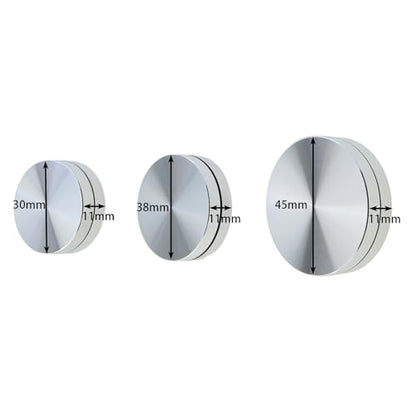 MEETOOT 3-Piece Pottery Trimming Rotary Tool Set - Includes 30mm, 38mm and 45mm Ceramic Tools, Perfect for Professional Potters and Hobbyists