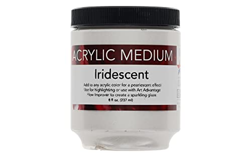 Art Advantage 3210-08Art Advantage 8-Ounce Acrylic Iridescent Medium - style: Iridescent Medium