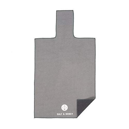 Salt & Honey Non-Slip Pilates Reformer Mat Towel - color: Black