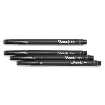 Sharpie Felt Tip Medium Point Black Pens, Drawing & Writing Pens Ideal for School Supplies, Office s and Teacher s, Quick-Drying, No Bleed, 2 Pack - size: 4 Count (Pack of 1)