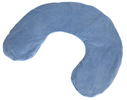 DreamTime Microwaveable Crescent Wrap with Aromatherapy, Heating Pad for Neck and Shoulders, Neck Wrap with Soothing Lavender, Lemongrass, and Chamomile Herbs for Natural Stress Relief, Blue - color: Blue, style: Crescent Wrap