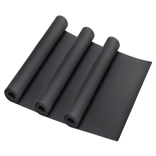 3-Pack 1mm Black Foam Sheet, 13.5" x 49" EVA Foam Roll Premium eva Craft Foam for Cosplay Costume by MEARCOOH - color: 3PCS:Black, size: Thickness-1mm
