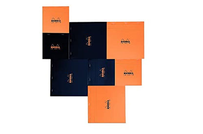 Rhodia Classic French Paper Pads Graph 6 in. x 8 1/4 in. Black (162009C)