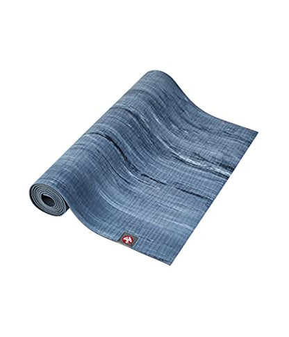 Manduka eKOLite Yoga Mat 71" - 4mm | Natural Rubber | Eco-Friendly | Soft Textured Surface | Natural Next-to-Skin Feel | 71 x 26 inches | Charcoal Grey - color: EBB, size: 71" x 24"