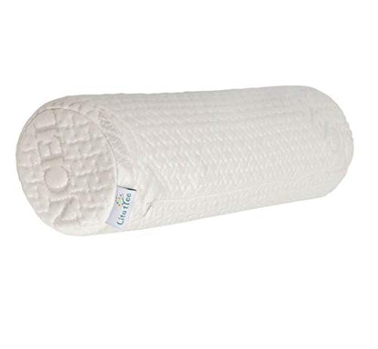 Pillowcase Ultra-Soft Cover for Neck Roll and Cervical Bolster Round Pillow of LitoTree (18x6 inch Pillowcase White) (Pillow case only, Does not Include The Pillow) - size: 18"x6" Pillowcase