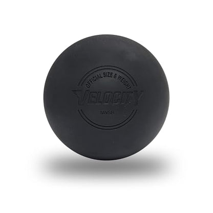 Velocity Lacrosse Balls - 9가지 색상 선택 가능, 1, 2, 3, 6, 18, 60, 120 (케이스) 팩 - color: 블랙., size: 1 Ball, style: 연습용 공
