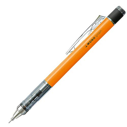 Tombow Mechanical Pencil, Monograph 0.5mm, Neon Orange (DPA-134D) - color: Neon Orange