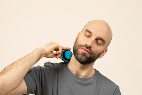 Posture Magic Massage Ball Set for Myofascial Trigger Point Release & Deep Tissue Massage - Set of 6 - Large Foam/Small Foam/Lacrosse/Peanut/Spiky/Hand Exercise Ball (Blue) - color: Blue