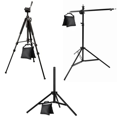 8 Packs Sandbags, Heavy Duty Sand Bags with 16 PE Bags, Sand Bags with Buckle Straps for Support Light Stand, C Stand, Light Stand with Caster, More 2/4/6/8 Packs Sandbag to Choose. - size: 8 PCS