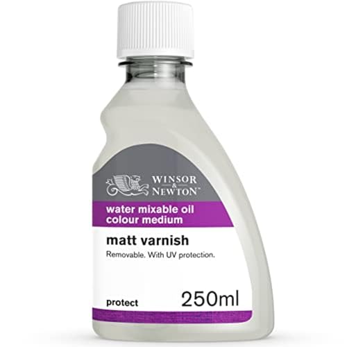 Winsor & Newton Artisan Matt Varnish, 250ml (8.4-oz) bottle | UV Resistant, Matte Finishing Treatment, Seals Pores on Oil Paint Film, Creates Matted Surface, Non-Yellowing - color: Artisan Matt Varnish, style: 8.4-oz Bottle