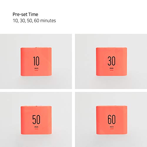 mooas Multi Clock Time Cube Timer, Alarm, Backlight, Productivity (Coral) - color: Neon Coral