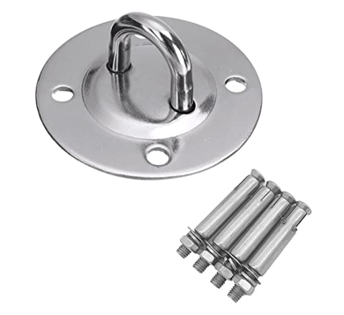 Eye Ceiling Hook Swing Hangers 700LB Capacity for Punching Bags Hanging Chair Hammocks Swing Trapeze Yoga (90mm Diameter) - size: Ceiling Hook - 90MM Diameter
