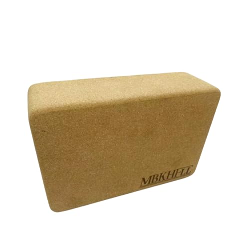 Cork Yoga Blocks, Natural Cork, High Density with Non Slip Surface, Eco-Friendly Accessories for Women, Ideal for Yoga, Pilates, Stretching… - color: Cork 1 Pack