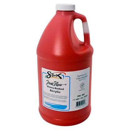 Sax True Flow Heavy Body Acrylic Paint, 1/2 Gallon, Fire Red - 439268 - color: Fire Red