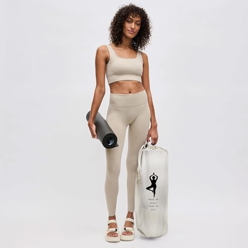 Yoga Mat Bag Cover -100% Cotton Lightweight,Washable Yoga Dust Bag With Adjustable Strap