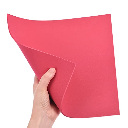 uxcell Red EVA Foam Sheets 10 x 10 Inch 3mm Thickness for Crafts DIY Projects, 4 Pcs - color: Red