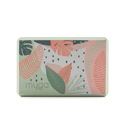 MYGA Yoga Block,Lightweight EVA Foam Yoga Brick,High Density Non-Slip Block for Yoga Poses, Pilates, Balance and Flexibility - color: Palm, size: One Size