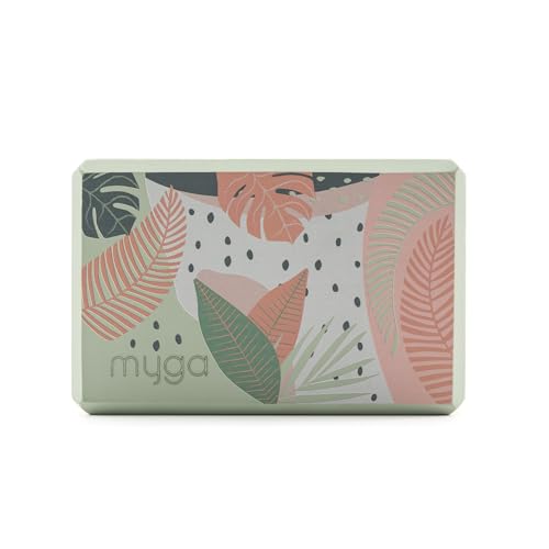 MYGA Yoga Block,Lightweight EVA Foam Yoga Brick,High Density Non-Slip Block for Yoga Poses, Pilates, Balance and Flexibility - color: Palm, size: One Size