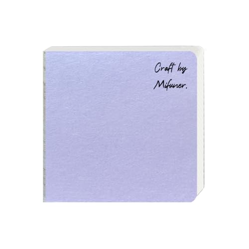 Square 3.9X3.9 300gsm Portable Watercolor Paper Pad Journal 60pgs (30 Sheets Front Back 2 Textures) Travel Size for Calligrapher Watercolor Sketch Book Water Color Paper Notebook Light Purple - color: 300gsm-Light purple