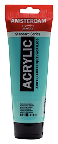 Amsterdam Standard Series Acrylic Tube 250ml Turquoise Green 661 (17126610) - color: Turquoise Green, size: 1 Count (Pack of 1)