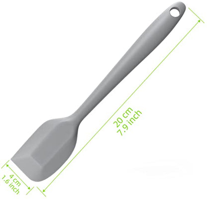 Secura Silicone Spatula,Non Stick Rubber Kitchen Spatulas,Suitable for Cooking,Mixing and Collect Milk Foam Gray small