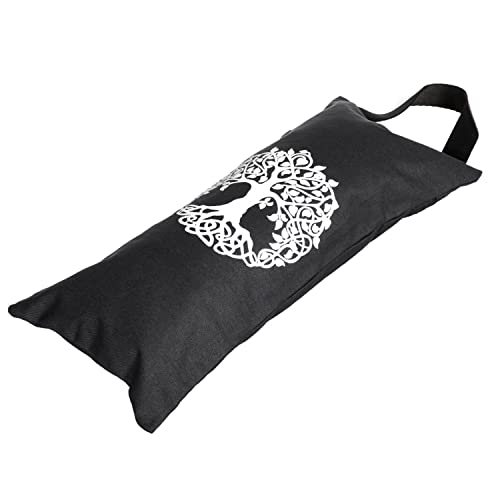Yoga Sand Bag, Cotton Unfilled for Yogas, Weights & Resistance Training, Portable Weightlifting Sandbag - color: Graphite