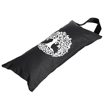 Yoga Sand Bag, Cotton Unfilled for Yogas, Weights & Resistance Training, Portable Weightlifting Sandbag - color: Graphite