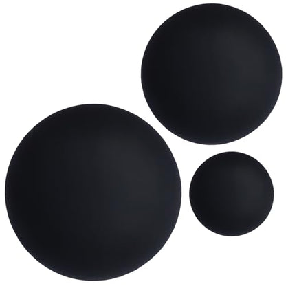 3 PCS Foot Hand Deep Tissue Massage Ball for Trigger Point Therapy - color: (1.2"+2"+2.5") Black